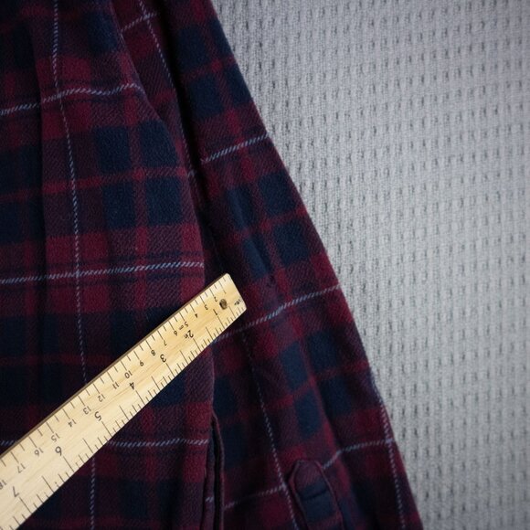 Orvis Cotton Checkered Flannel Thick Mens Button Up XL - Picture 8 of 8